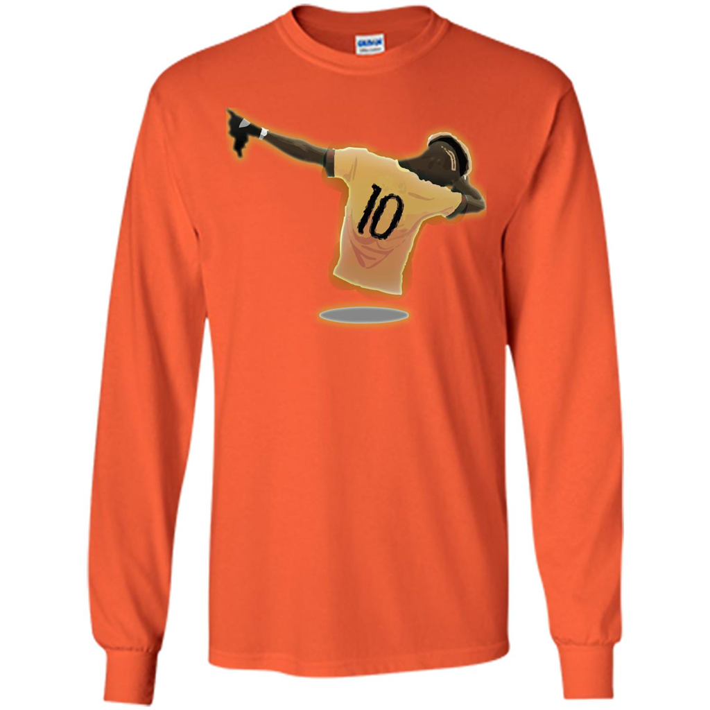 Dabbing Soccer T-shirt Orange