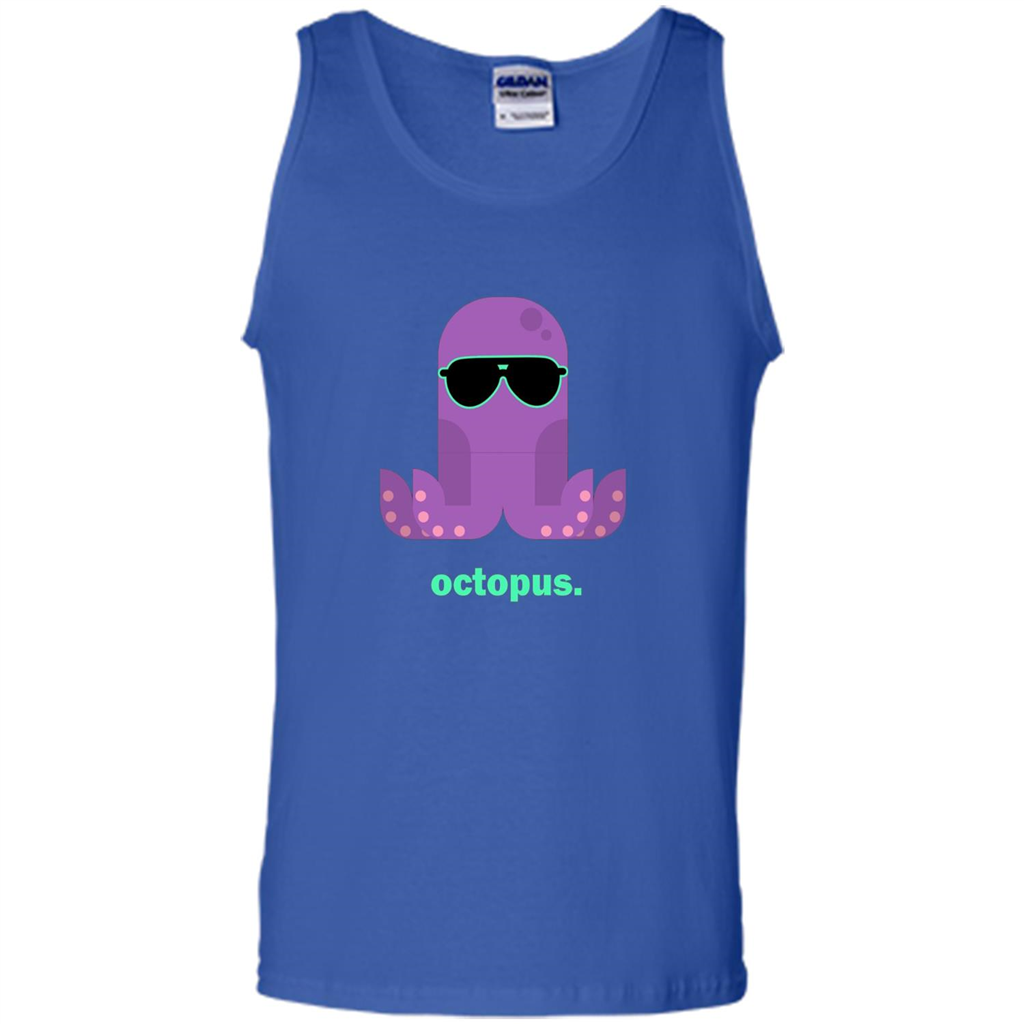 Sunglasses Hipster Squid T-shirt Sea Animals Octopus T-Shirt Royal