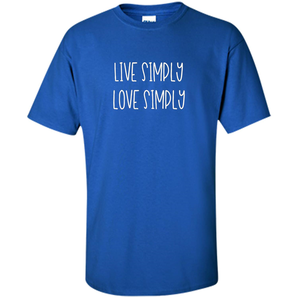 Live Simply Love Simply T-shirt Royal