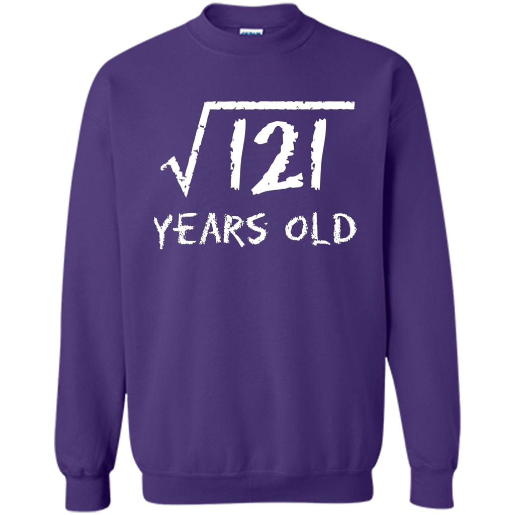 Square Root Of 121 T-shirt 11Th Birthday 11 Years Old T-Shirt Orange