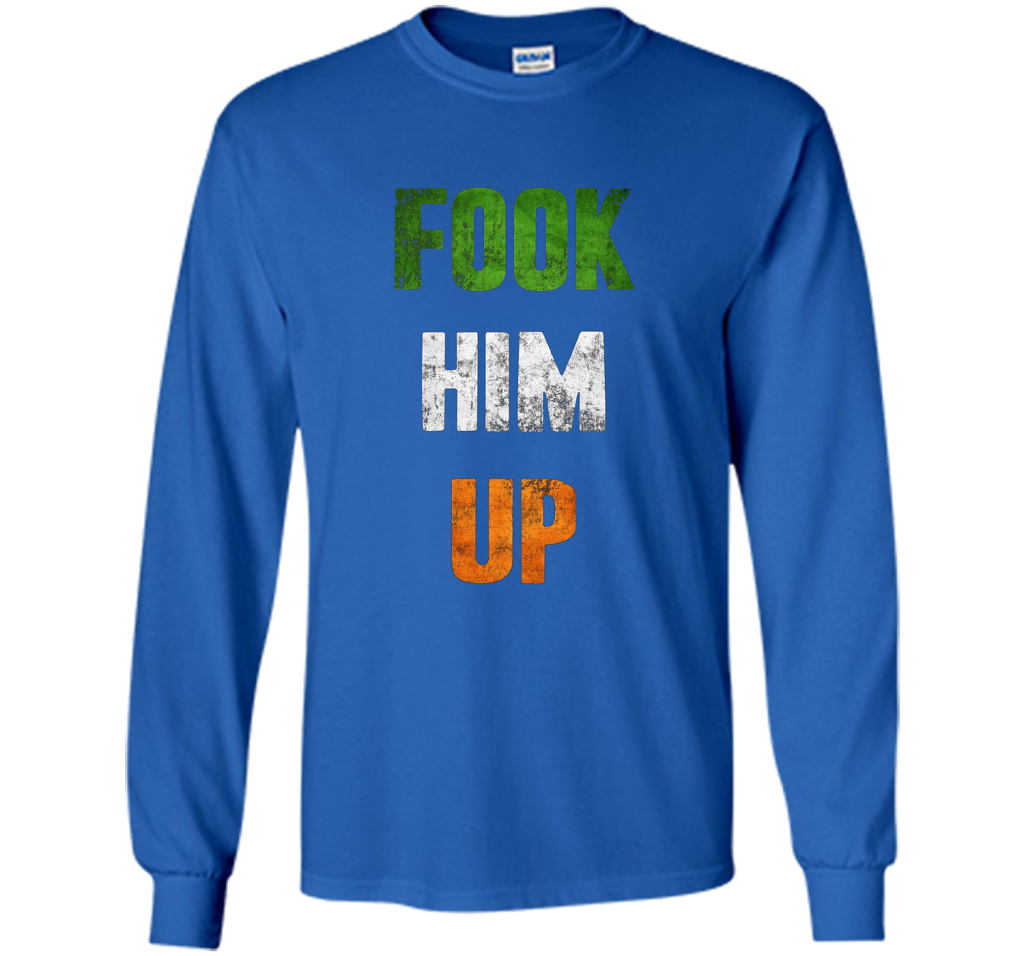 Fook Him Up Irish Boxing T-shirt - Funny Fight Tee shirt