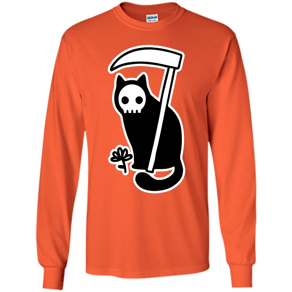 Cat Grimm Reaper T-shirt Orange