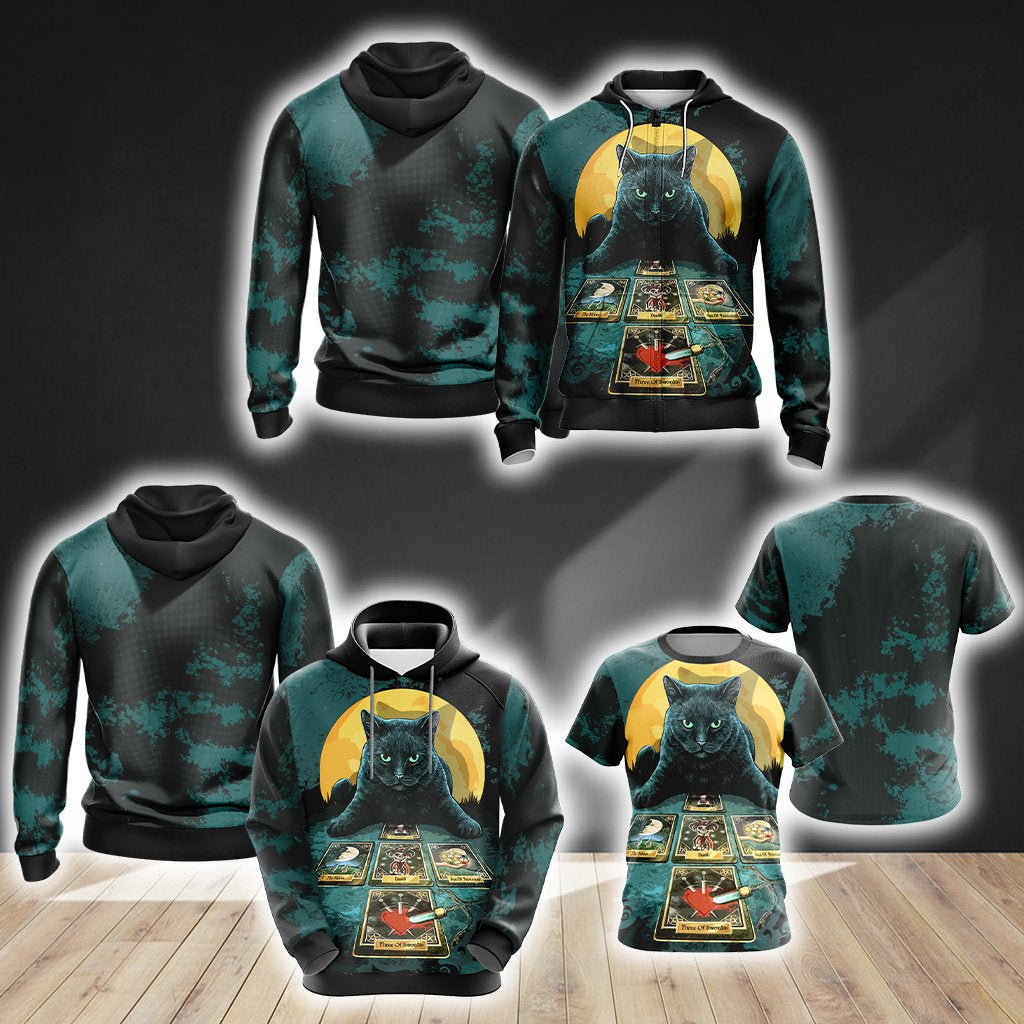 Cat Reader Unisex Zip Up Hoodie