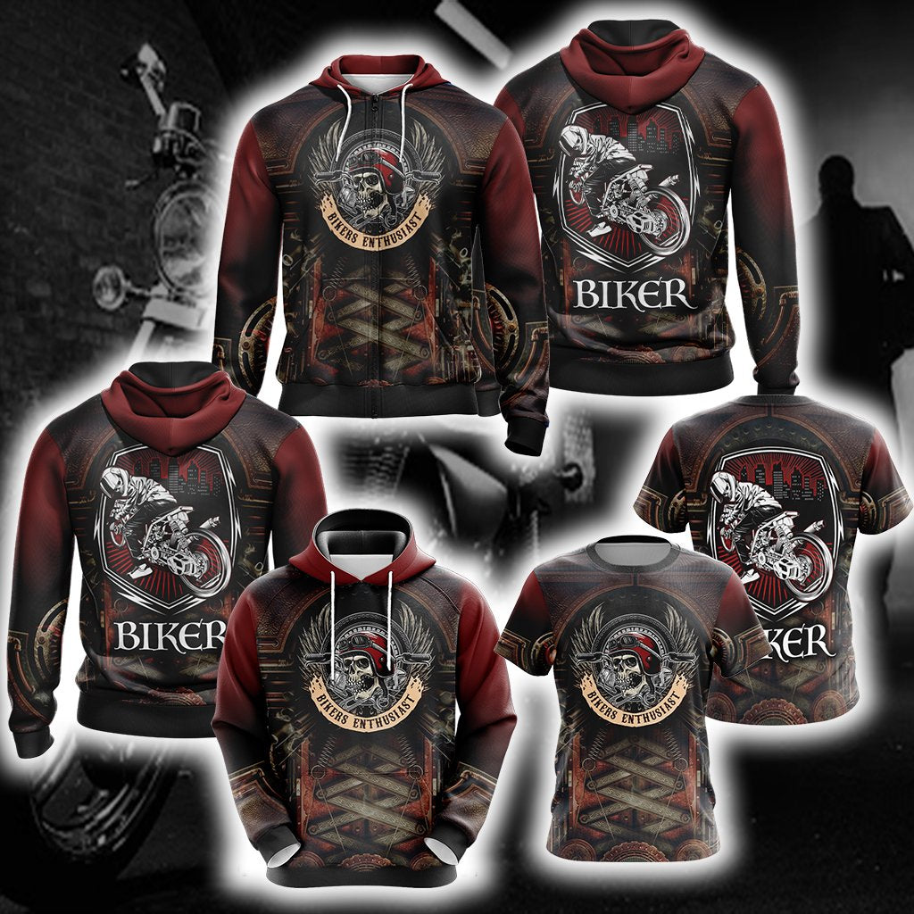 Biker Enthusiast Unisex 3D T-shirt