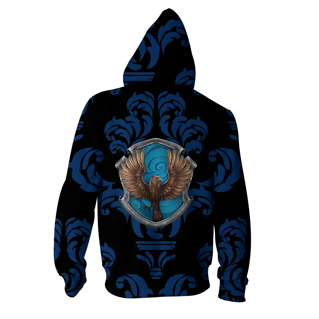 Wise Like A Ravenclaw Harry Potter New Collection Zip Up Hoodie