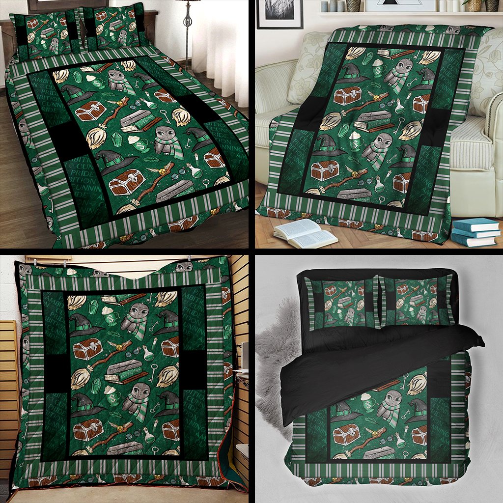 Harry Potter Slytherin 3D Bed Set