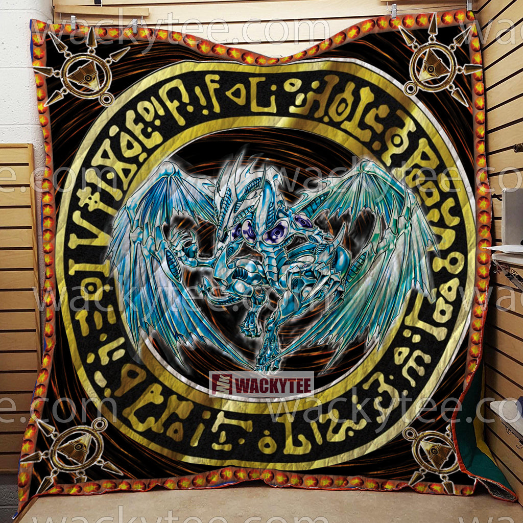 Yu-Gi-Oh! Stardust Dragon 3D Quilt Blanket Queen (203x228CM)