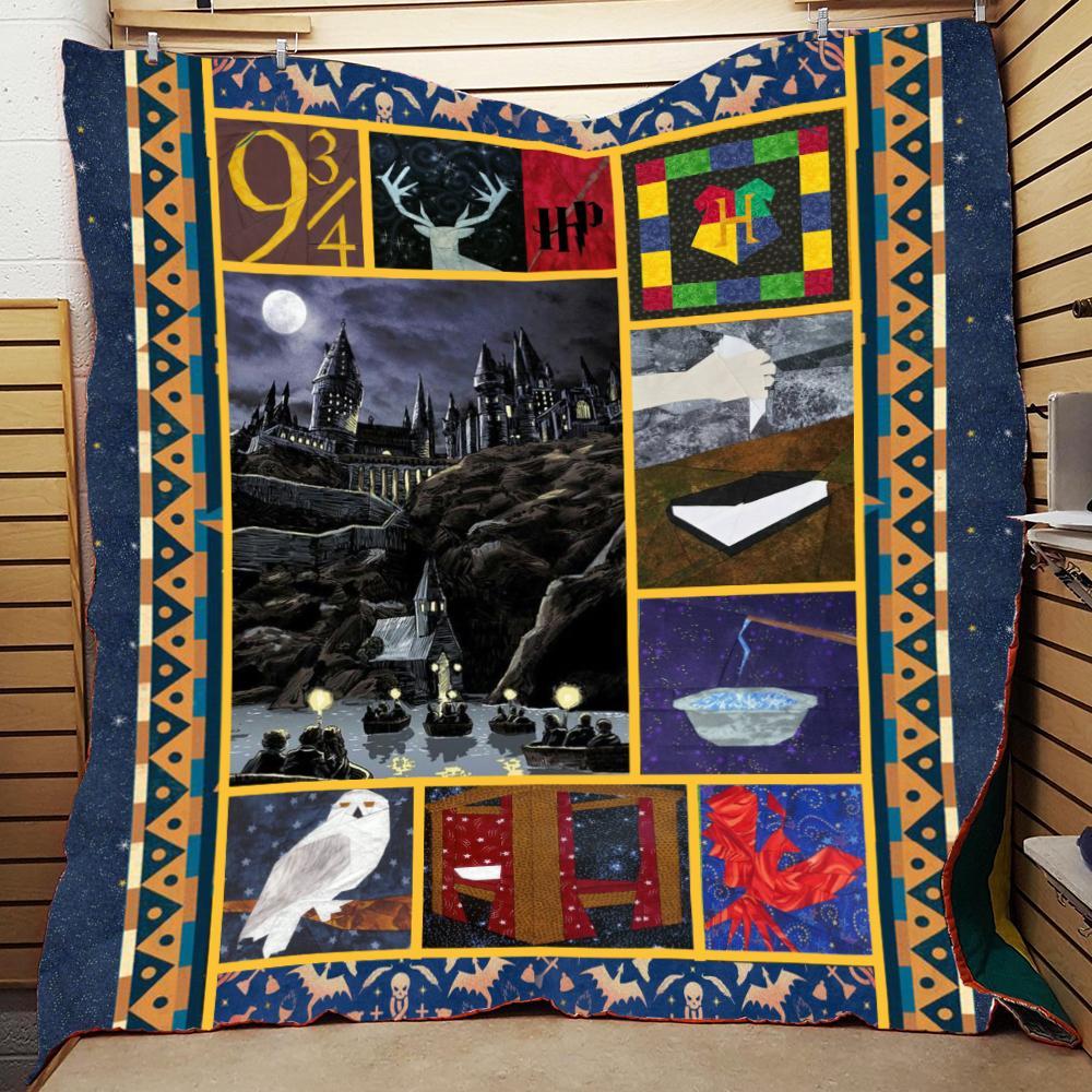 Hogwart Castle Harry Potter 3D Quilt Blanket Queen (203x228CM)