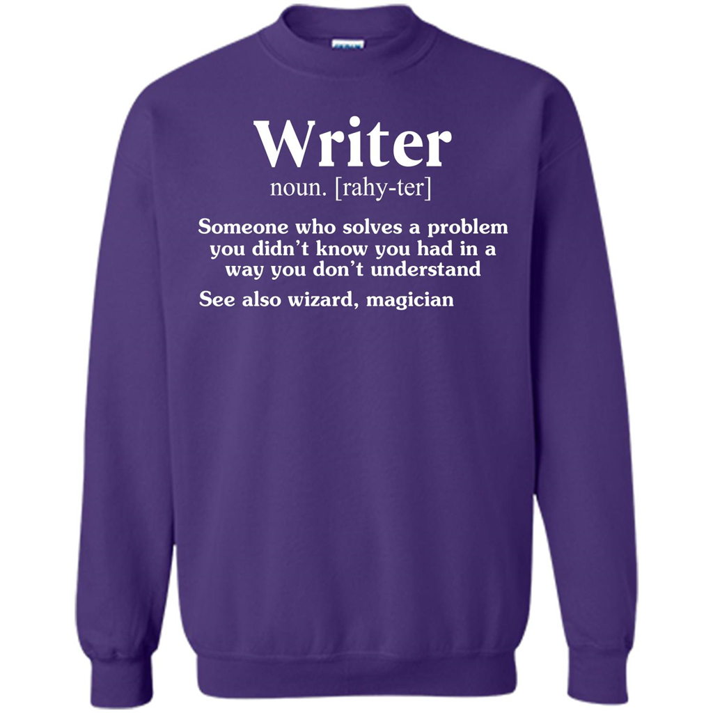 Definition T-shirt Writer Someone Who Solves A Problem T-shirt Orange