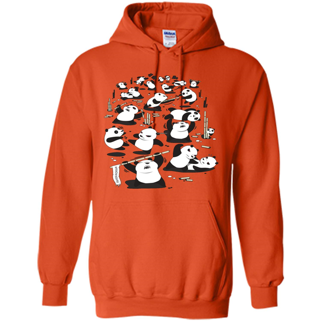 Cute Panda T-shirt Orange