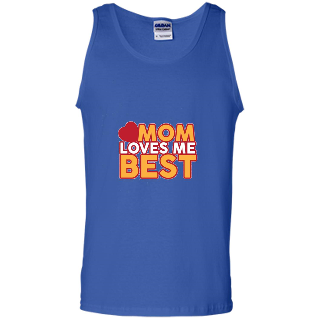 Mommy T-shirt Mom Loves Me Best Royal
