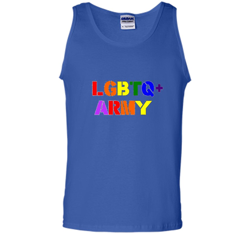 LGBTQ+ Army T-Shirt cool shirt Royal