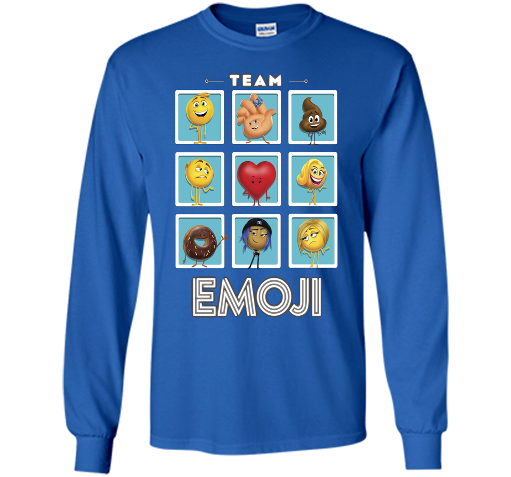 The Emoji Movie Team Emoji Panels Graphic T-Shirt shirt Royal