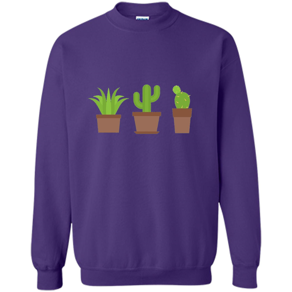Cactus Plant Pot Succulent T-shirt Orange