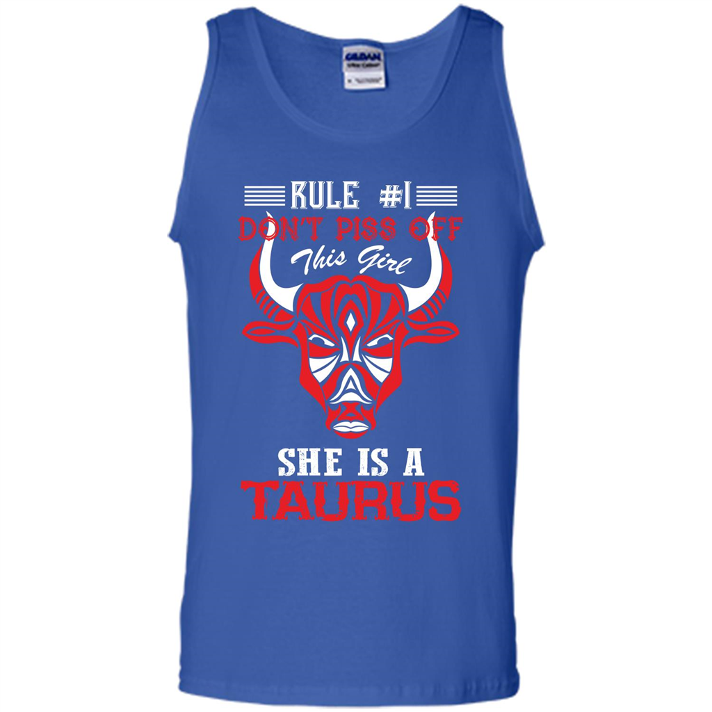 Taurus T-shirt Rule Don’t Piss Off This Girl T-shirt Royal