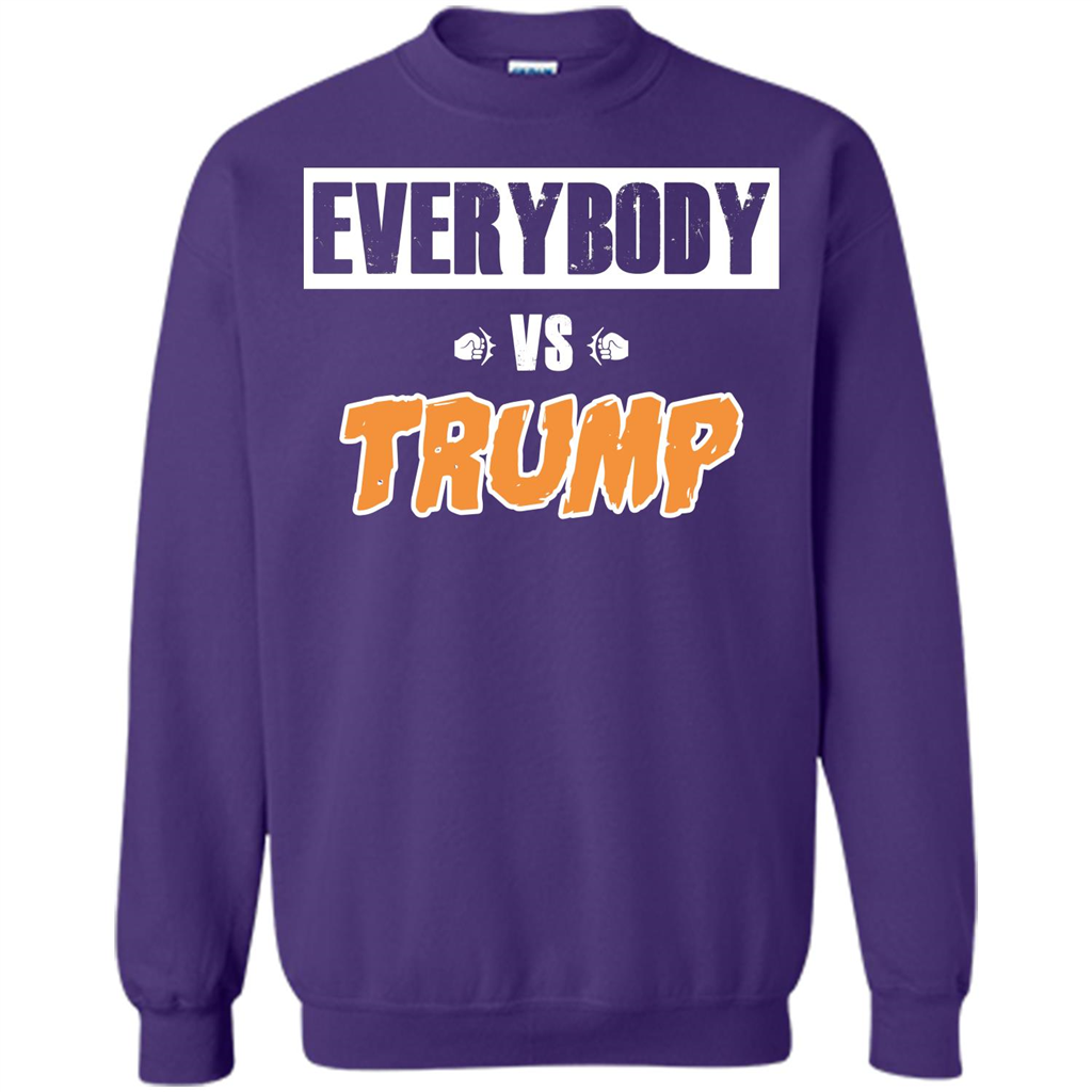 Funny President T-shirt Everybody Vs Trump Orange
