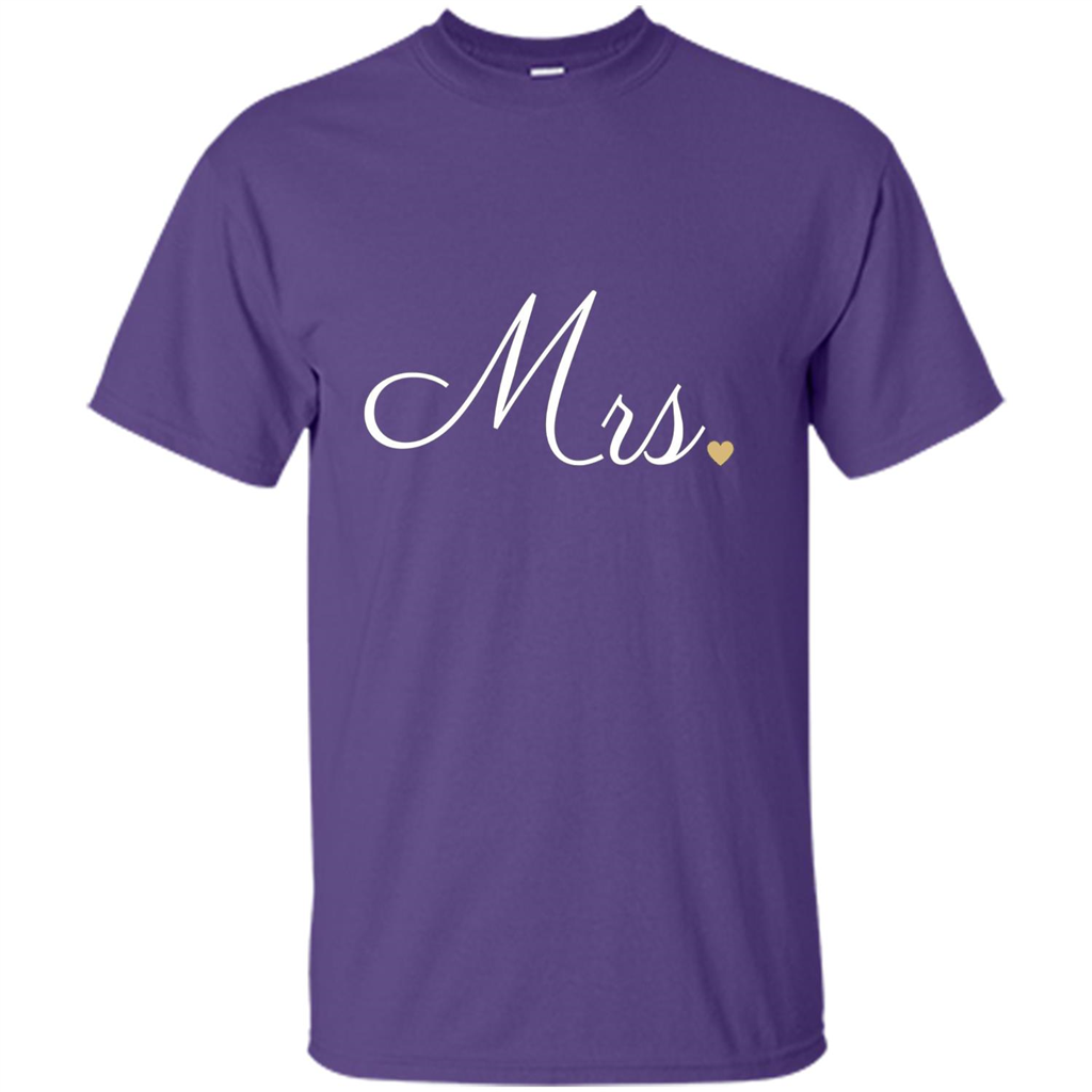 Mrs. Wedding T-shirt Purple