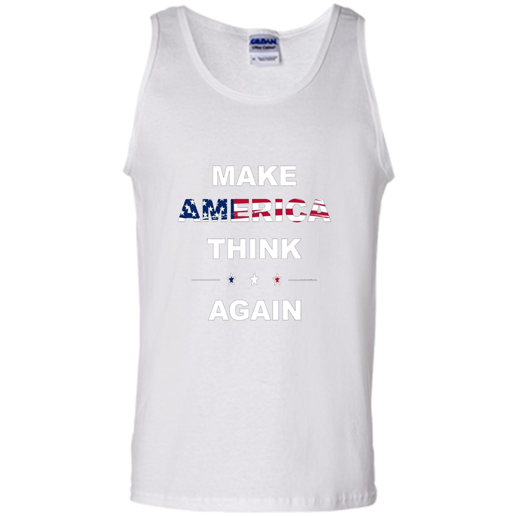 Make America Think Again T-Shirt anti Trump Protest T-shirt White