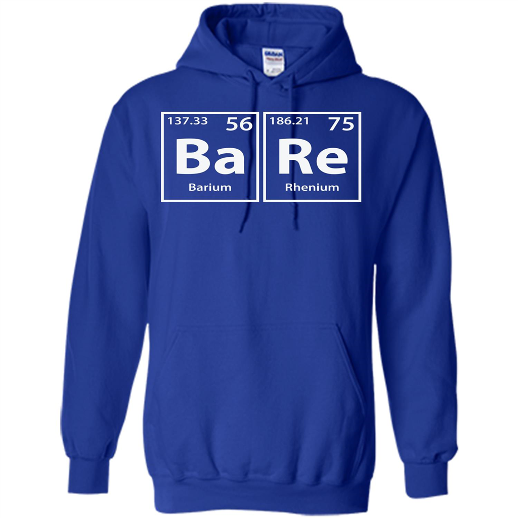 Bare (Ba-Re) Funny Elements Spelling T-shirt Royal