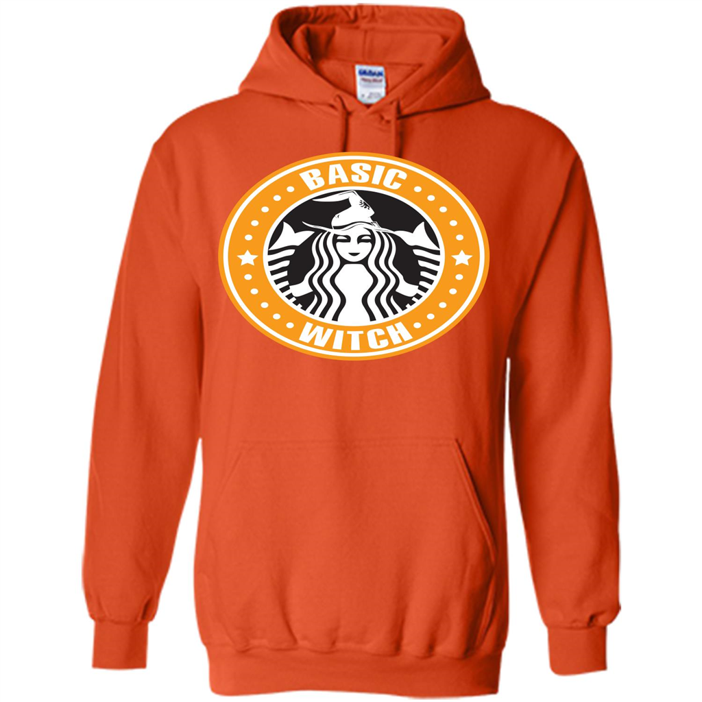 Halloween T-shirt Basic Witch T-shirt Orange