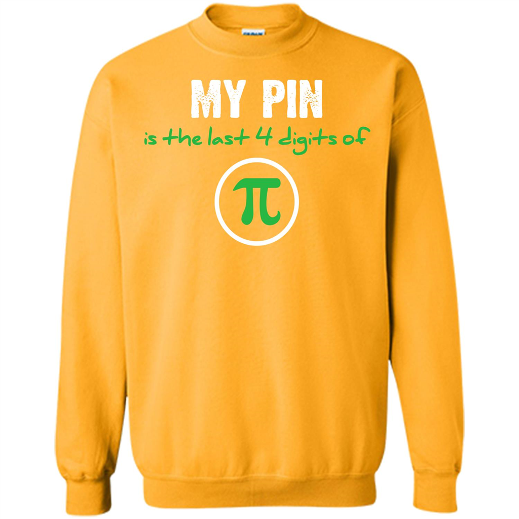 Funny Math T-shirt My Pin Is The Last 4 Digits Of Pi Gold