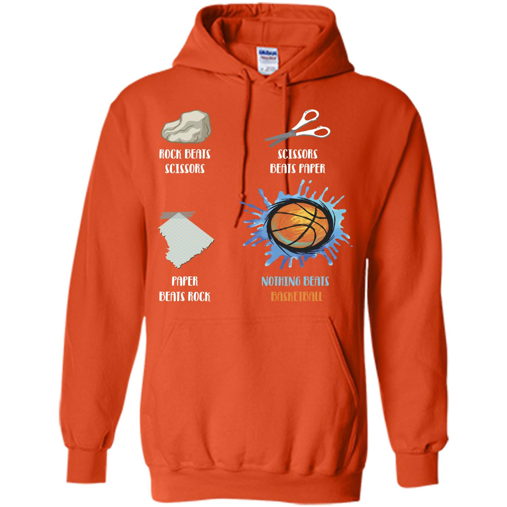 Baskettball T-shirt Nothing Beats Basketball Orange