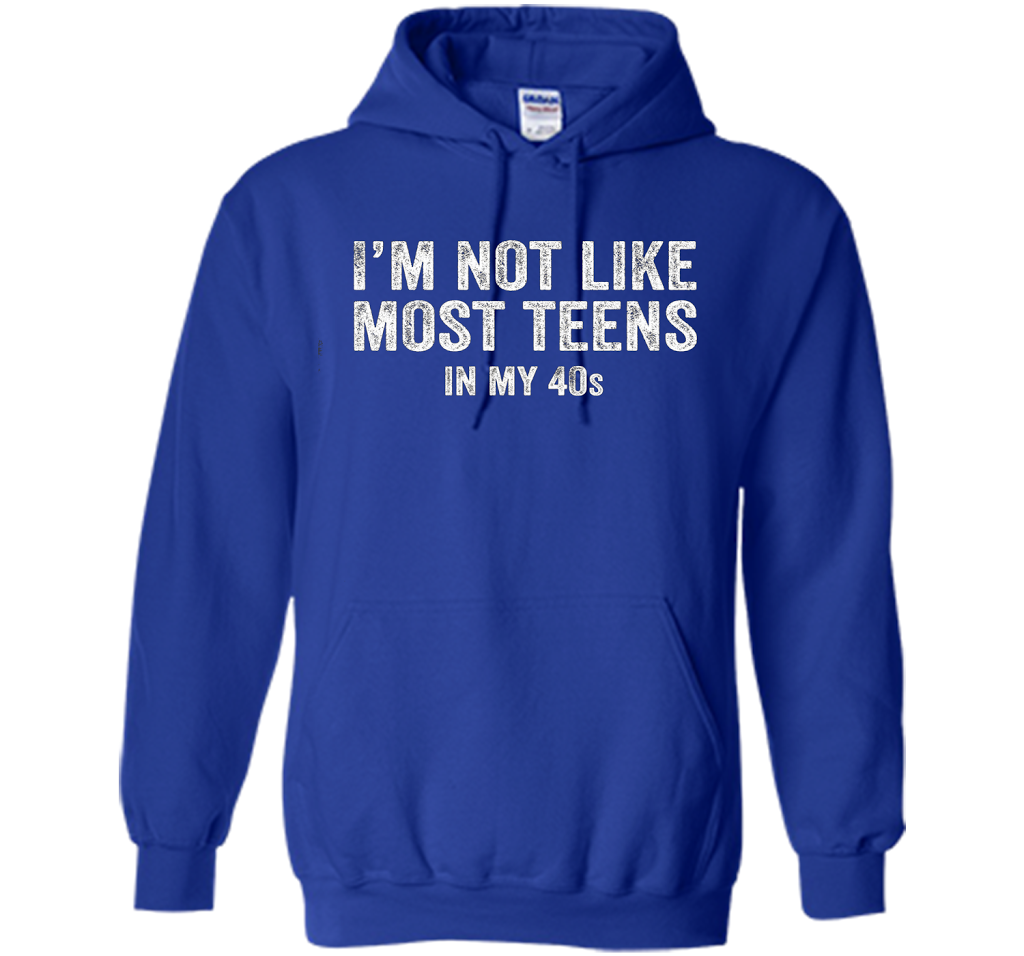 I'm Not Like Most Teens In My 40s T-shirt Royal
