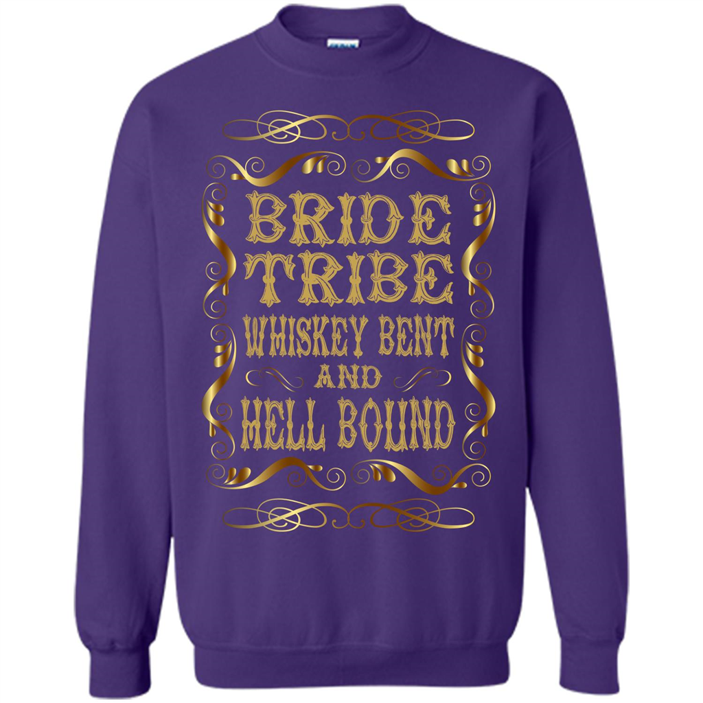 Bride Tribe Whiskey Bent and Hell Bound T-shirt Orange