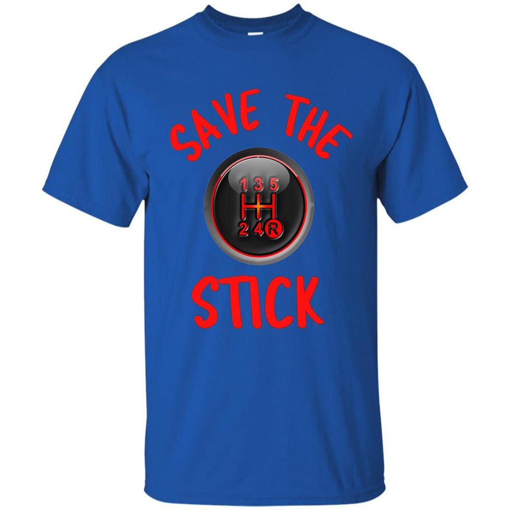 Car Racing T-Shirt Save The Stick Royal
