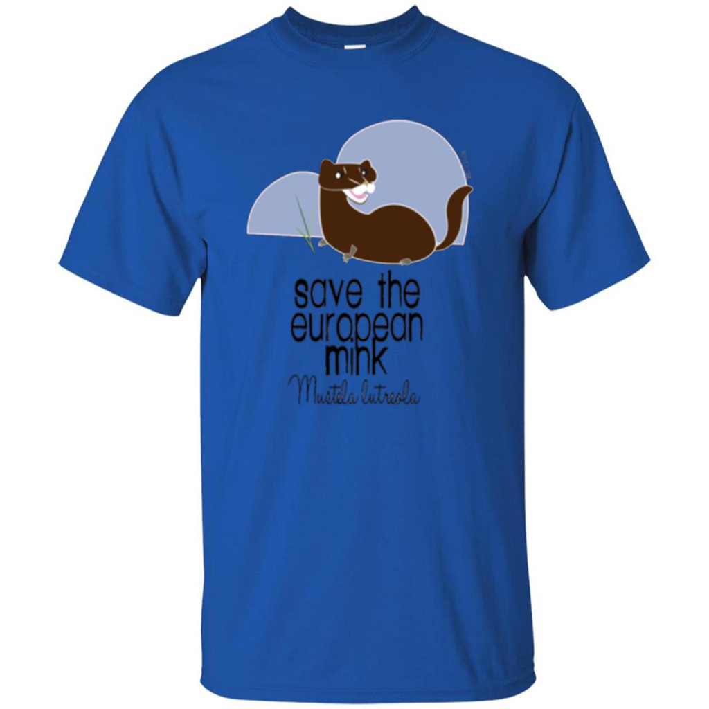 Save The European Mink T-shirt Royal