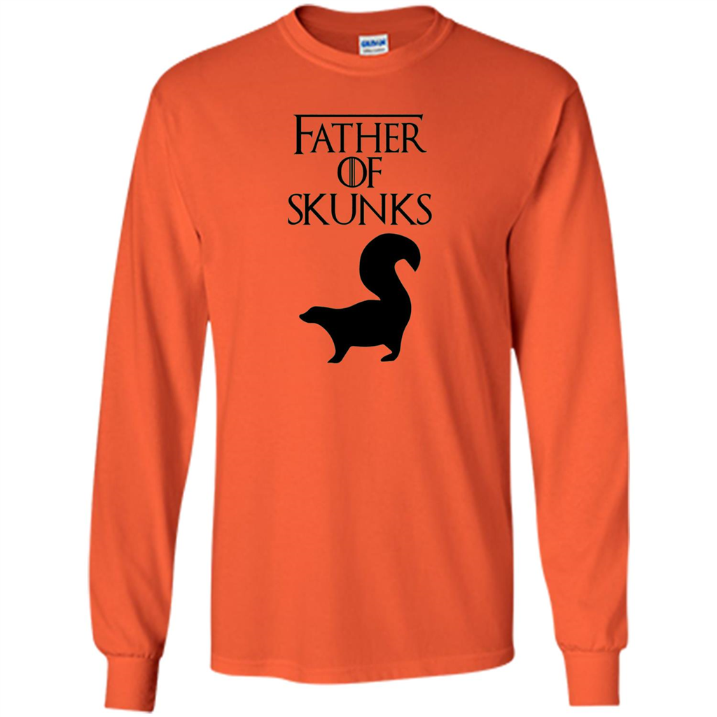 Father of Skunks T-shirt Orange