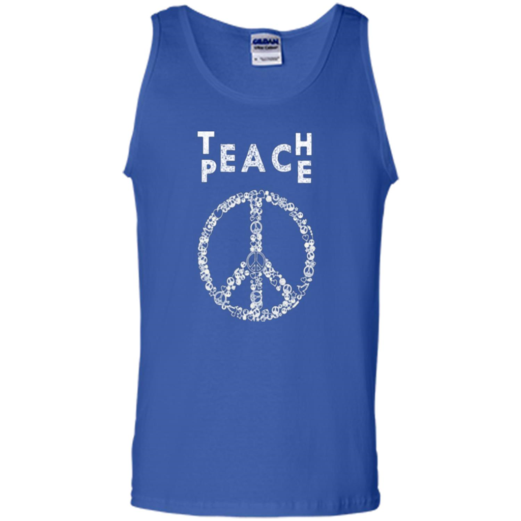 Teach Peace T-shirt Royal