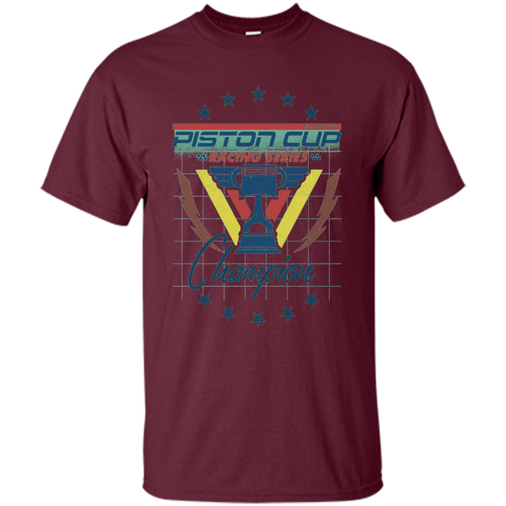 Love Car T-Shirt Piston Cup Racing Series Champion Maroon