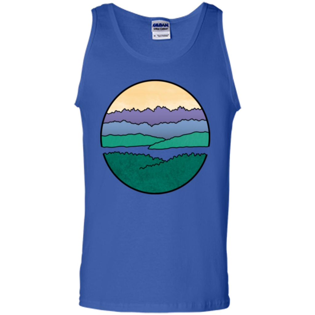 Mountains Over The Sound T-shirt Royal