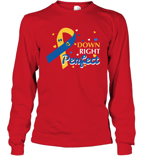 Down Right Perfect Shirt Long Sleeve T-Shirt Red