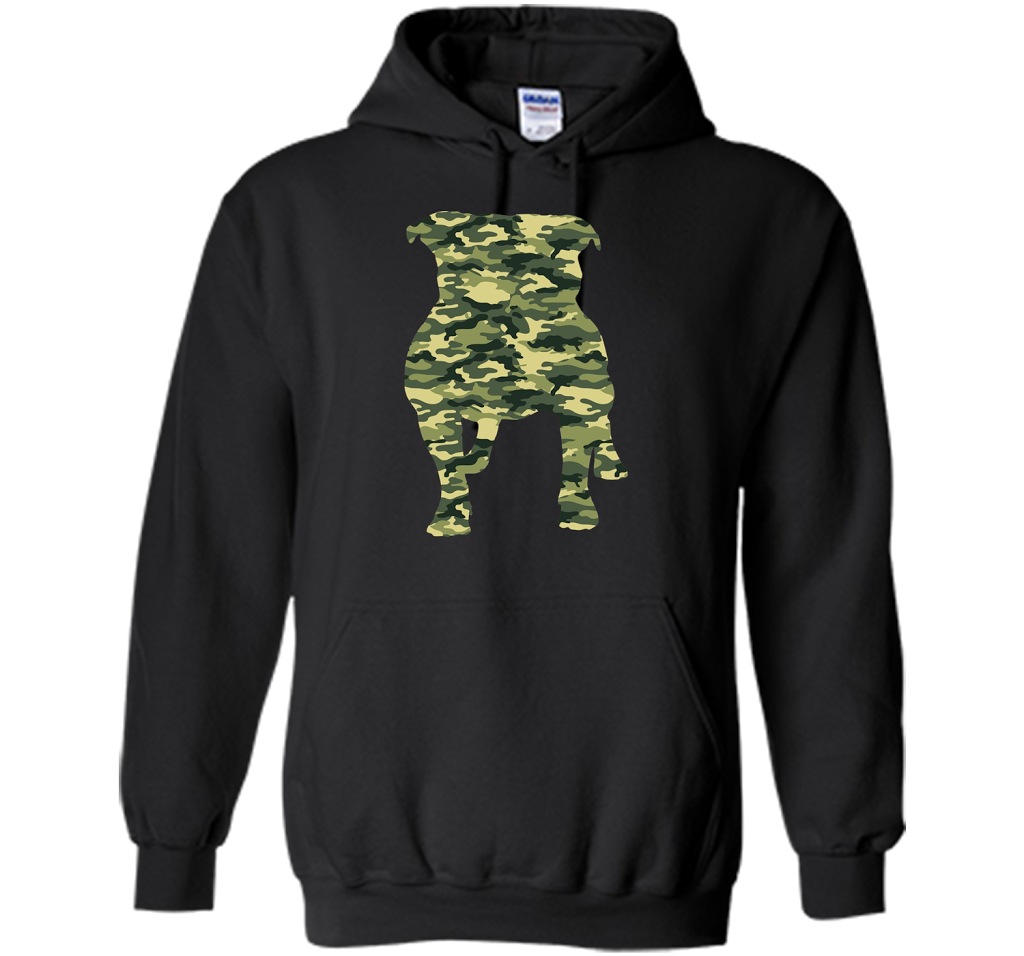 Camouflage AMERICAN BULLY Military Army T-shirt Black S