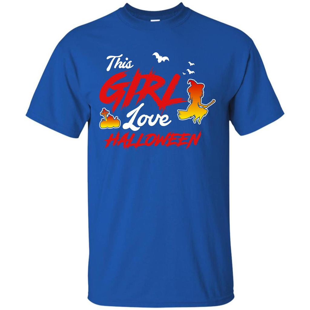 Halloween T-shirt This Girl Love Halloween Royal