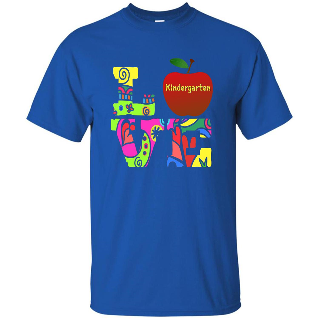 Kindergarten LOVE T-shirt School Day T-shirt Royal