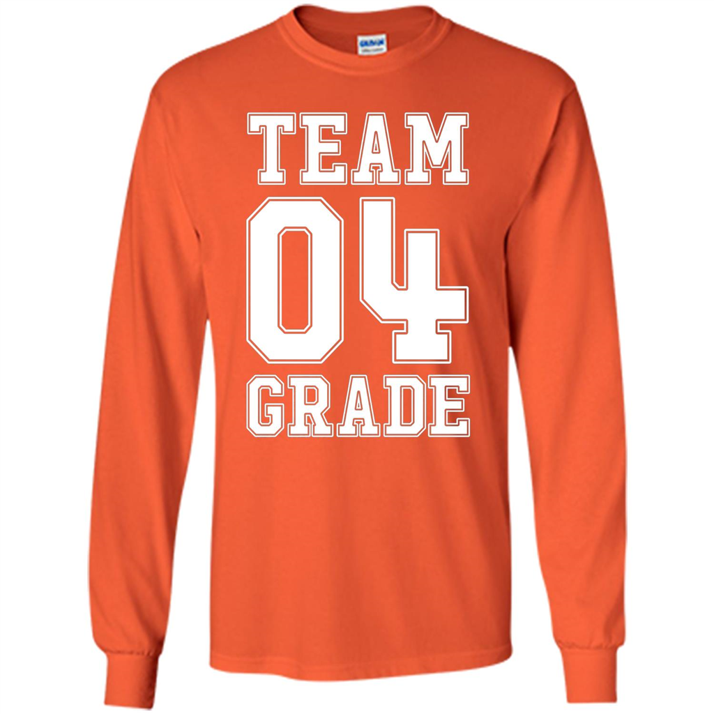 Team Fourth Grade T-shirt Team 4th Grade Back To School T-Shirt Orange
