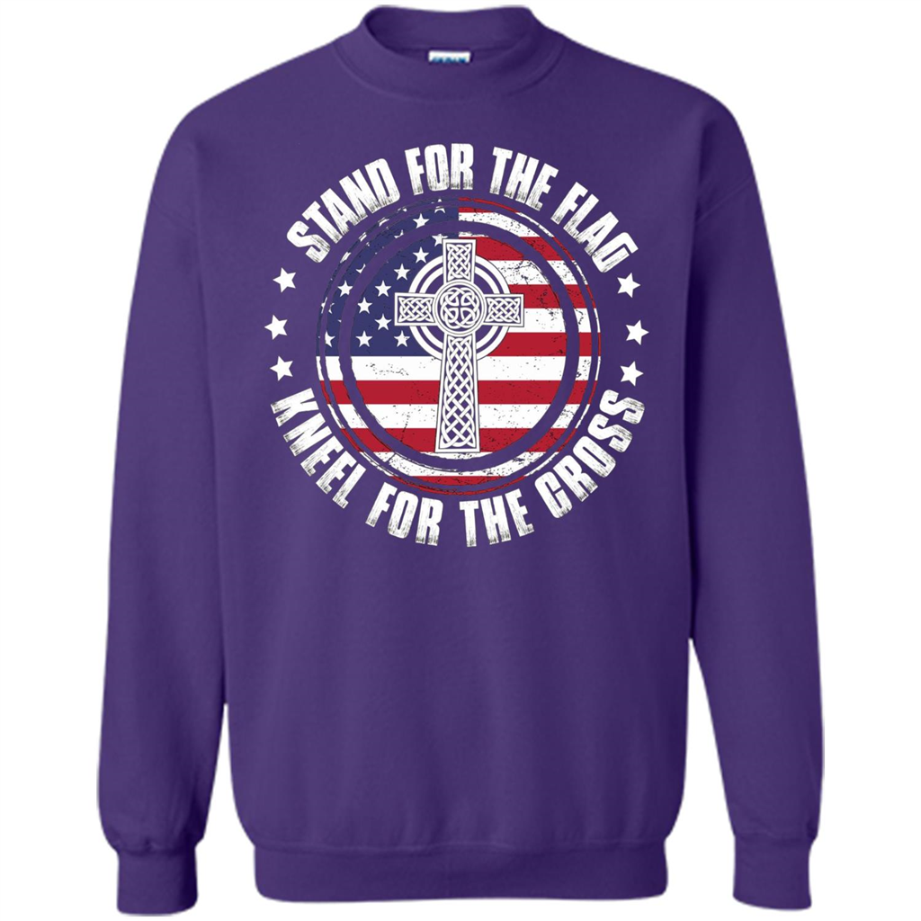 Stand For The Flag Knell For The Cross T-shirt Orange