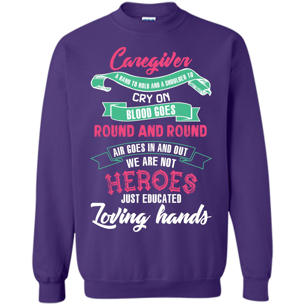 Caregiver T-shirt A Hand To Hold And A Shoulder To Cry On Orange