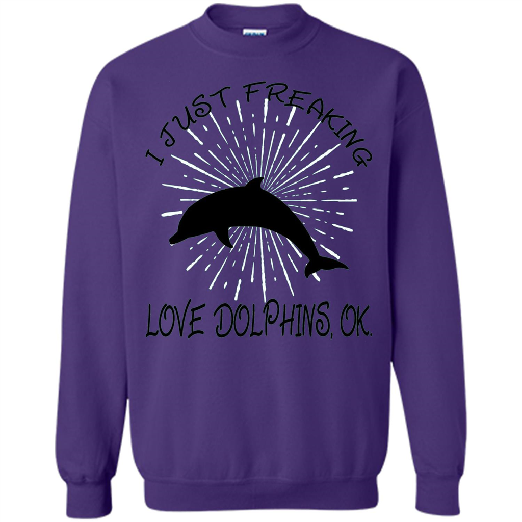 I Just Freaking Love Dolphins T-shirt Orange