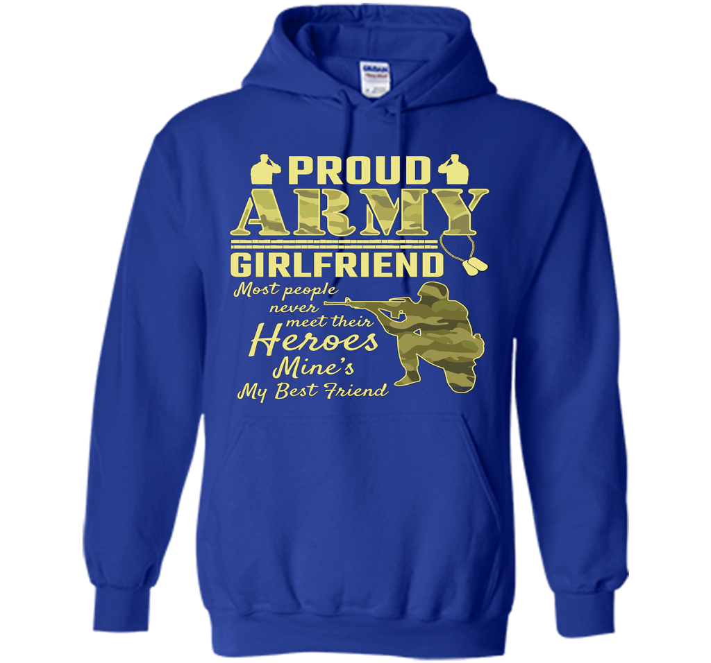 Proud Army Girlfriend T-shirt Royal