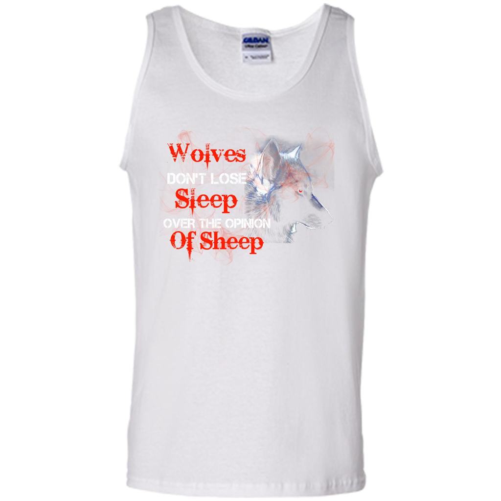 Wolves T-shirt Don't Lose Sleep Over The Opinion Of Sheep White