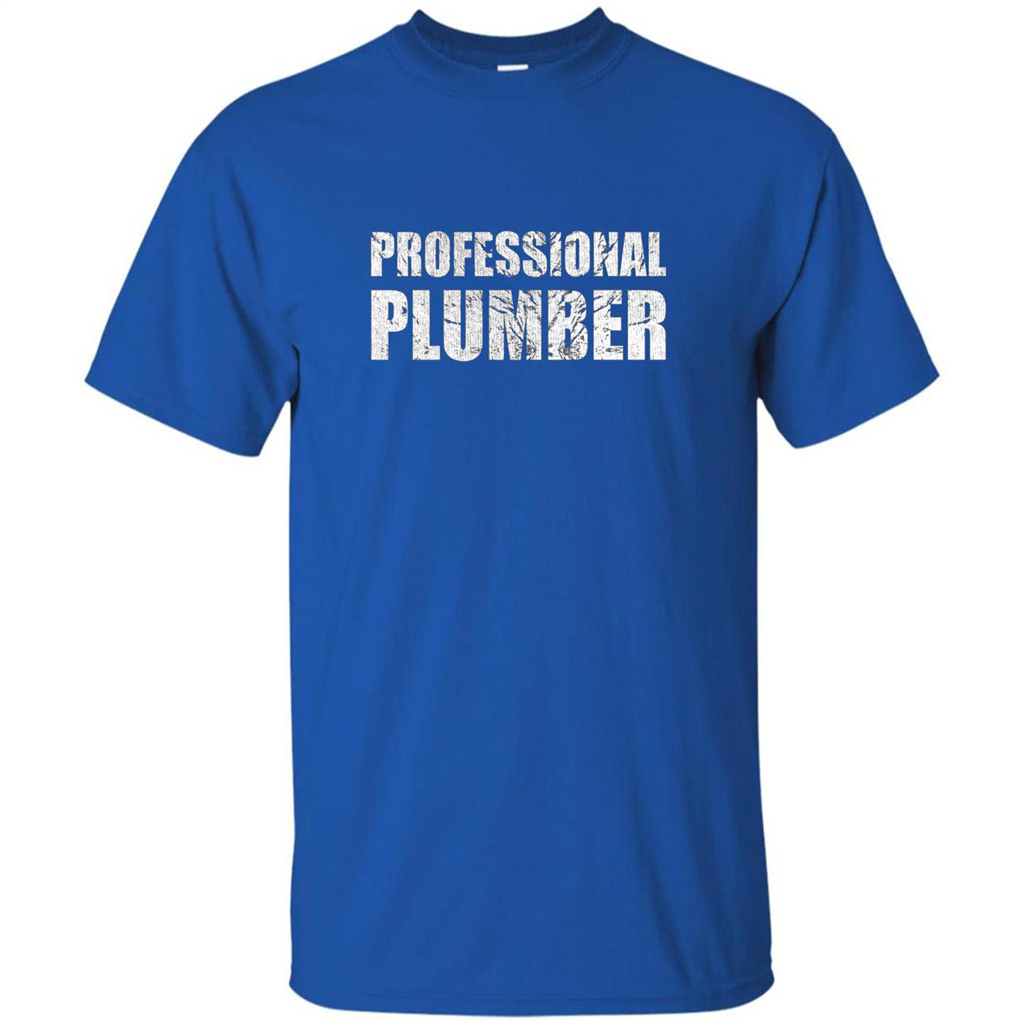 Professional Plumber T-shirt Royal