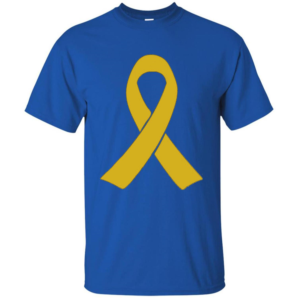 Go Gold Childhood Cancer Awareness T-shirt Royal