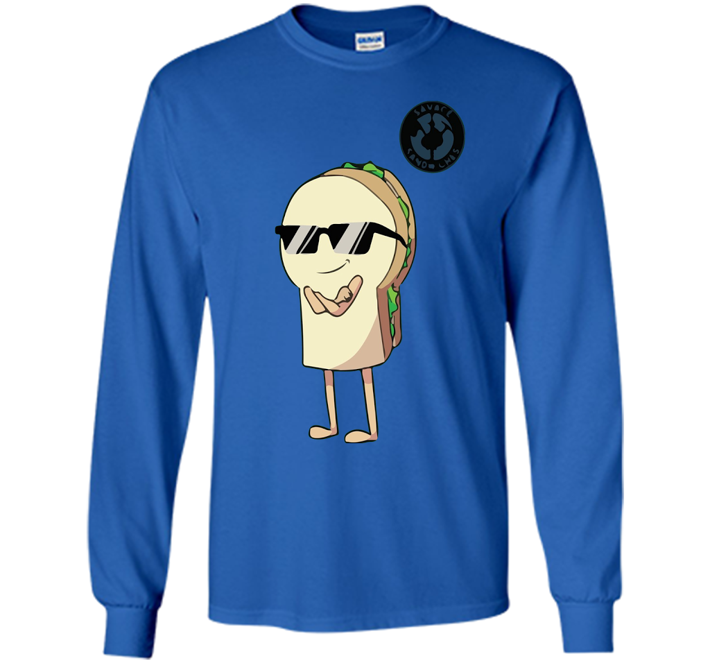 SAVAGE SANDWICH - FOOD LOVER LIMITED EDITION TEE shirt Royal