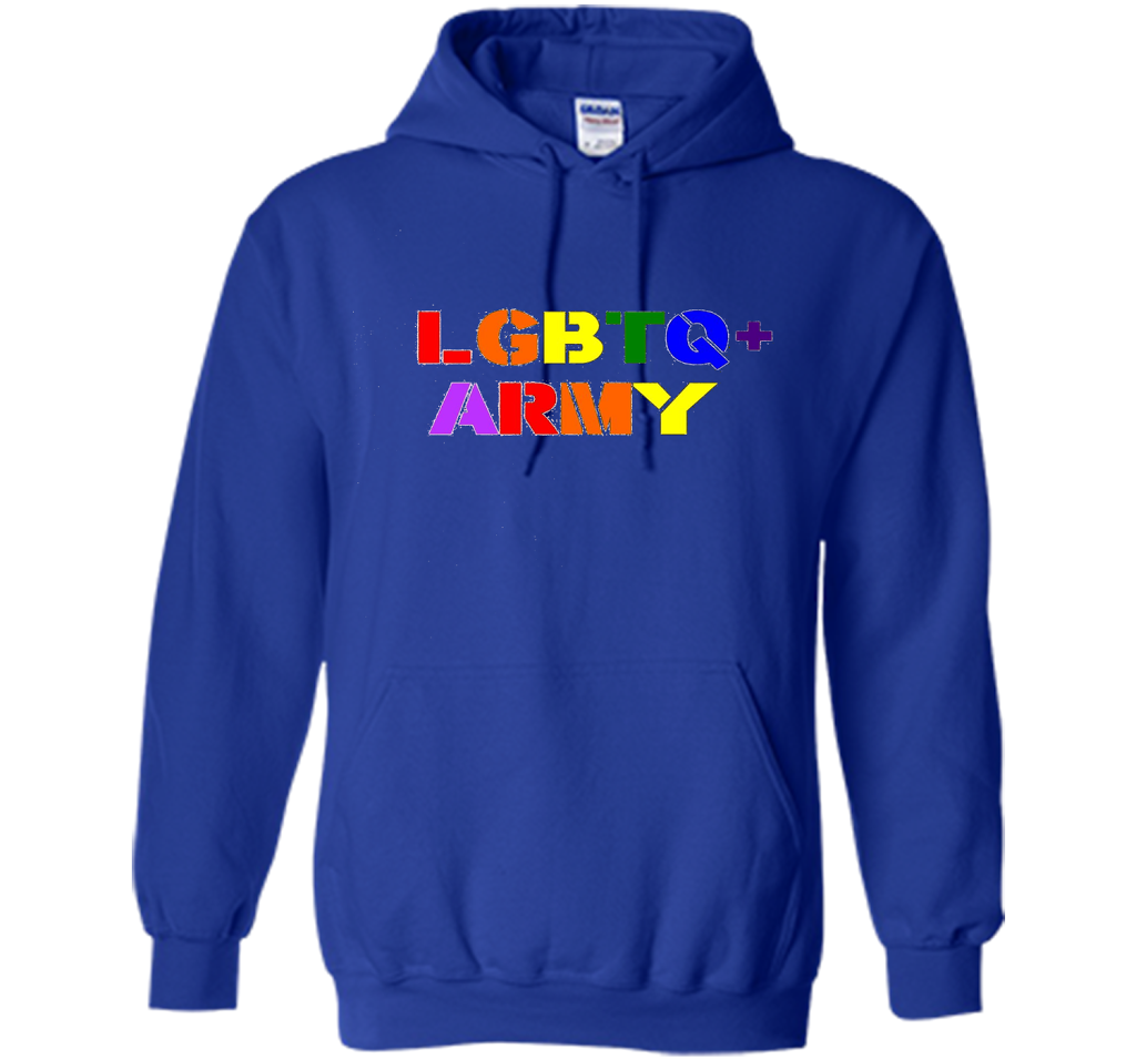 LGBTQ+ Army T-Shirt cool shirt Royal