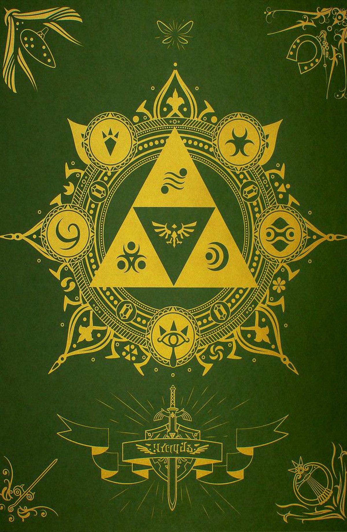 The Legend of Zelda New Version Square Rug