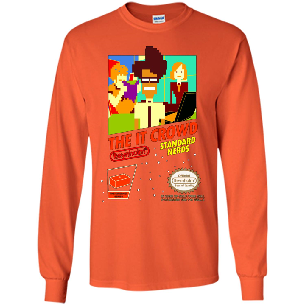 TV Series T-shirt The It Crowd Standard Nerds Orange